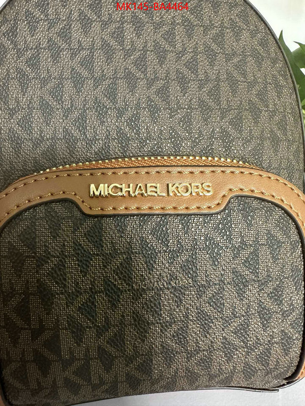 Michael Kors Bags(TOP)-Backpack- top quality fake ID: BA4464 $: 145USD,