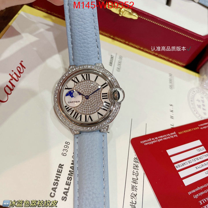 Watch(4A)-Cartier aaaaa quality replica ID: WB9352 $: 145USD