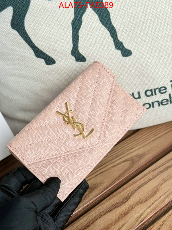 YSL Bags(TOP)-Wallet- high quality customize ID: TA5389 $: 75USD,