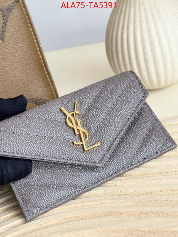 YSL Bags(TOP)-Wallet- best quality fake ID: TA5391 $: 75USD,