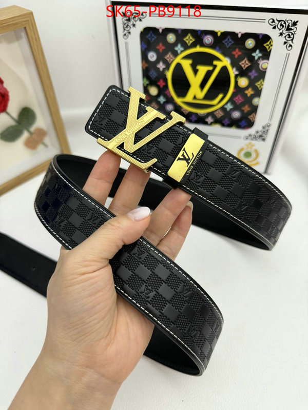 Belts-LV fashion designer ID: PB9118 $: 65USD