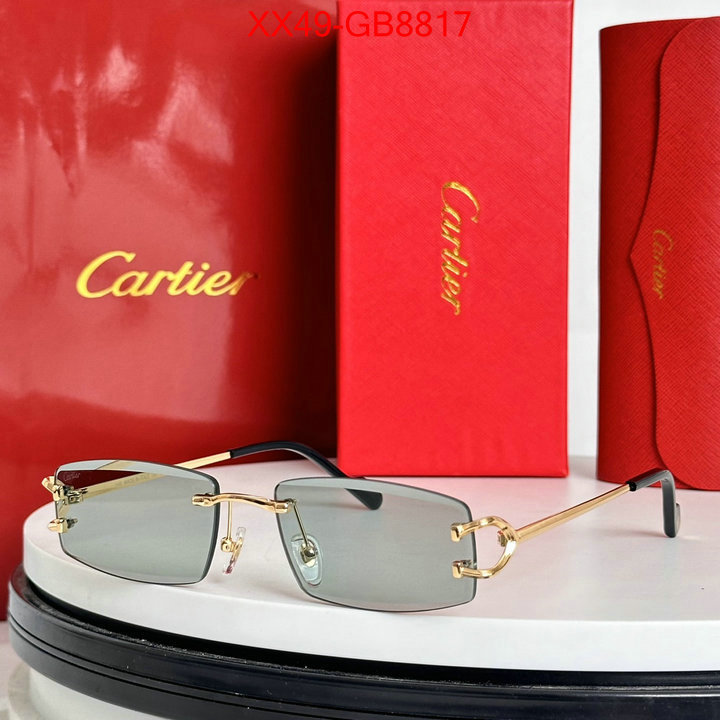 Glasses-Cartier we provide top cheap aaaaa ID: GB8817 $: 49USD