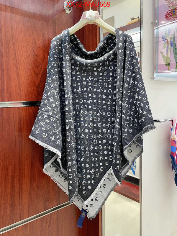 Scarf-LV top quality fake ID: MA3669 $: 72USD