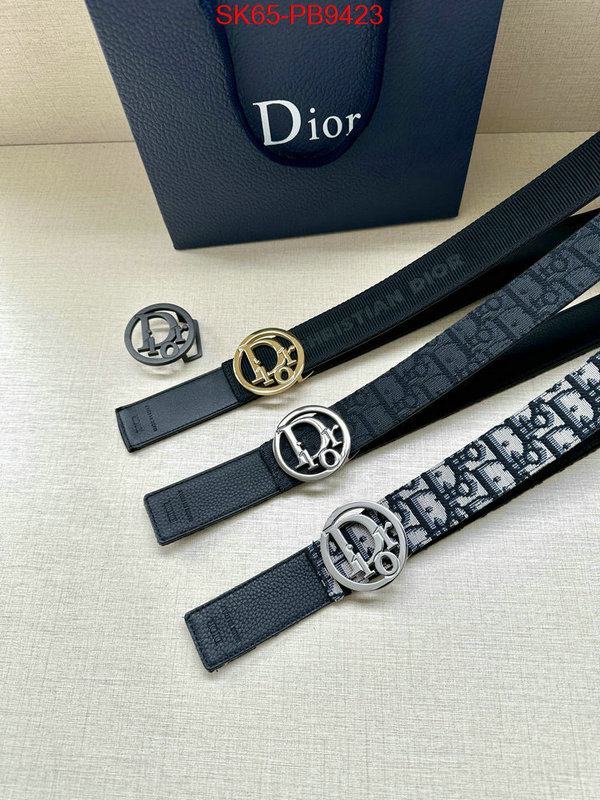 Belts-Dior replcia cheap ID: PB9423 $: 65USD