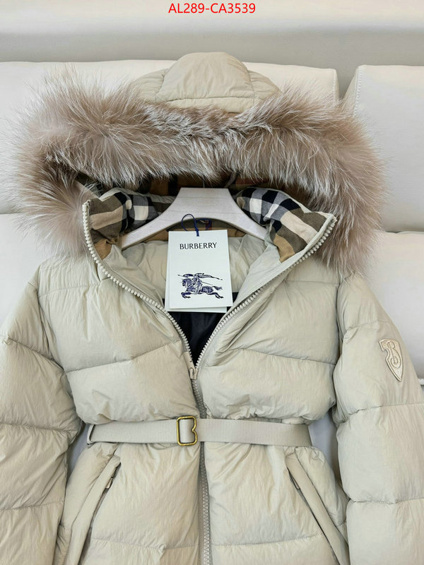 Down jacket Women-Burberry the highest quality fake ID: CA3539 $: 289USD