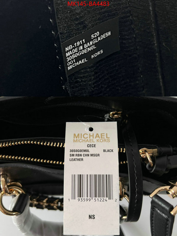 Michael Kors Bags(4A)-Handbag- the quality replica ID: BA4483 $: 145USD,