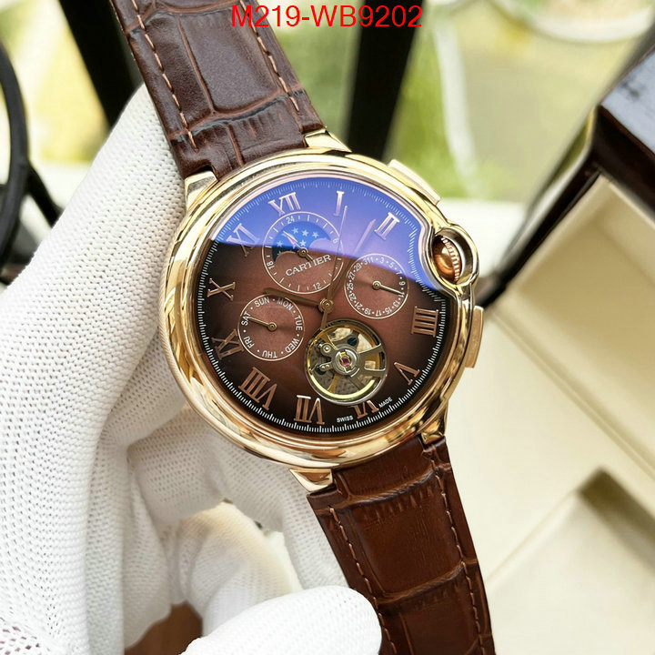 Watch(TOP)-Cartier wholesale designer shop ID: WB9202 $: 219USD