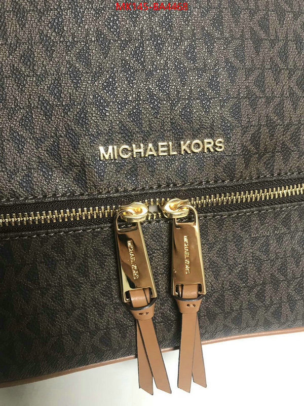 Michael Kors Bags(TOP)-Handbag- wholesale ID: BA4468 $: 145USD,