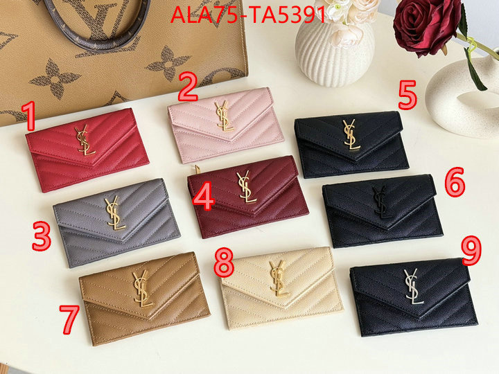 YSL Bags(TOP)-Wallet- best quality fake ID: TA5391 $: 75USD,