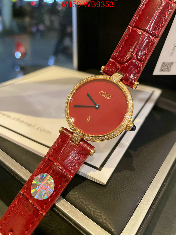 Watch(4A)-Cartier top quality fake ID: WB9353 $: 159USD