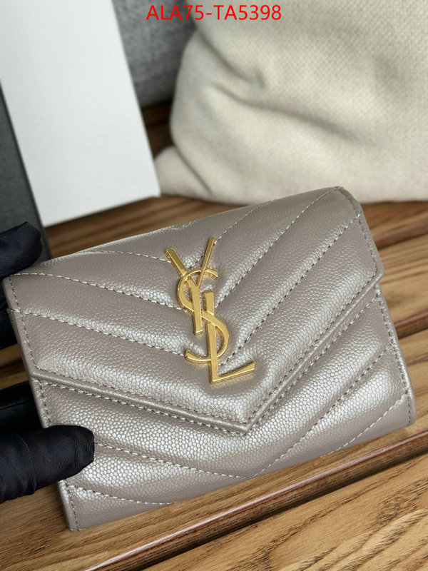 YSL Bags(TOP)-Wallet- perfect quality designer replica ID: TA5398 $: 75USD,