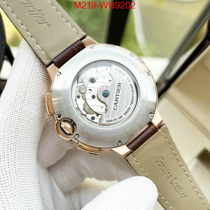 Watch(TOP)-Cartier wholesale designer shop ID: WB9202 $: 219USD