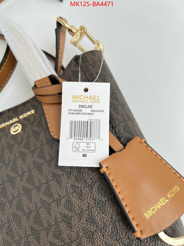 Michael Kors Bags(TOP)-Handbag- best fake ID: BA4471 $: 125USD,