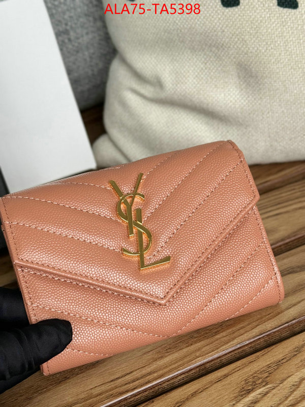 YSL Bags(TOP)-Wallet- perfect quality designer replica ID: TA5398 $: 75USD,