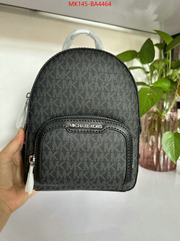 Michael Kors Bags(TOP)-Backpack- top quality fake ID: BA4464 $: 145USD,