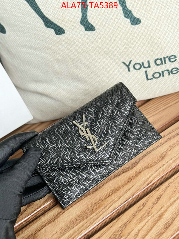 YSL Bags(TOP)-Wallet- high quality customize ID: TA5389 $: 75USD,