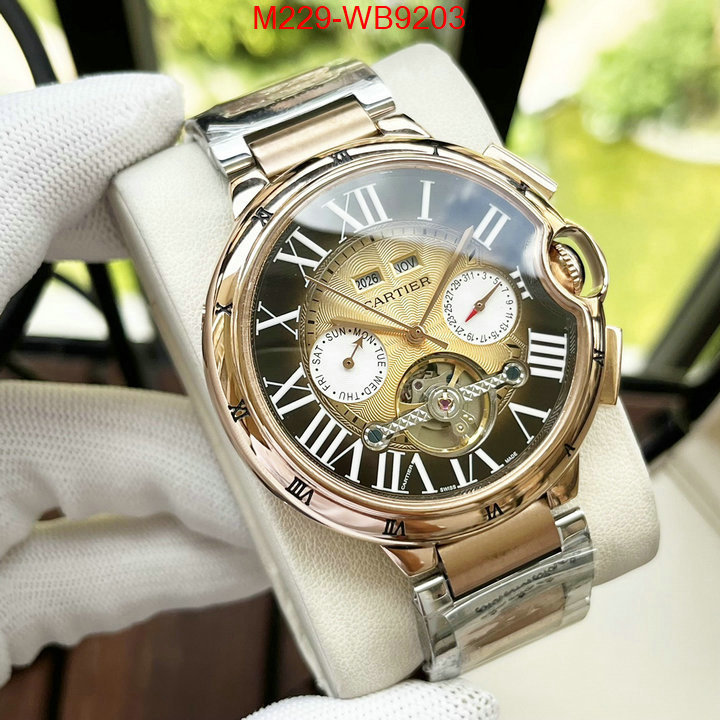 Watch(TOP)-Cartier where can i buy the best quality ID: WB9203 $: 229USD