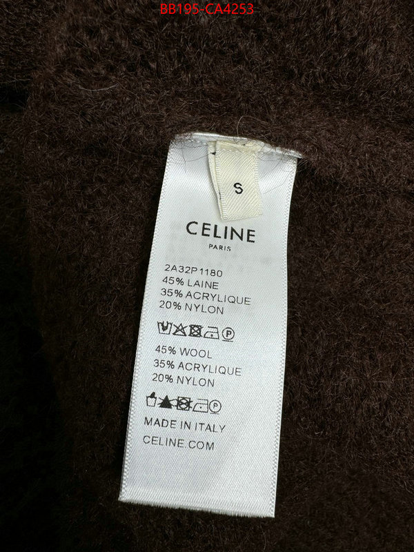 Clothing-Celine high quality 1:1 replica ID: CA4253 $: 195USD