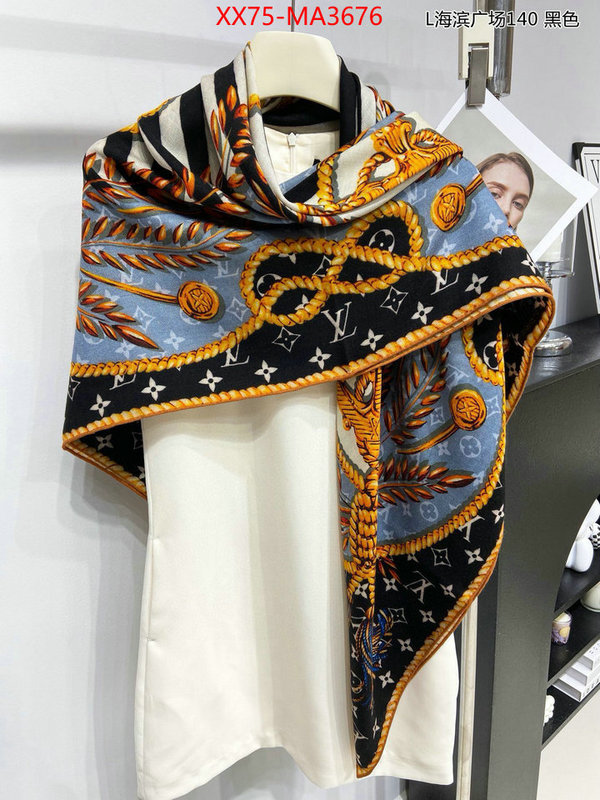 Scarf-LV luxury fashion replica designers ID: MA3676 $: 75USD