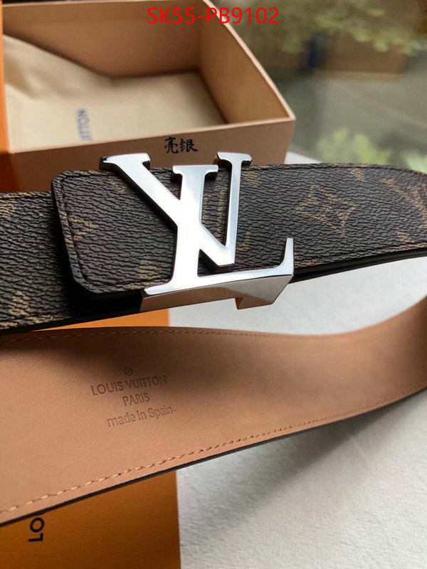 Belts-LV replica aaaaa designer ID: PB9102 $: 55USD