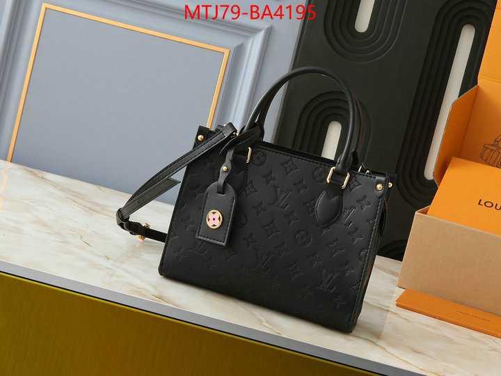 LV Bags(4A)-Handbag Collection- 1:1 replica ID: BA4195 $: 79USD,