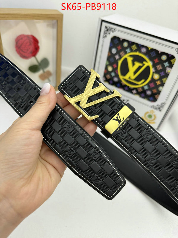 Belts-LV fashion designer ID: PB9118 $: 65USD