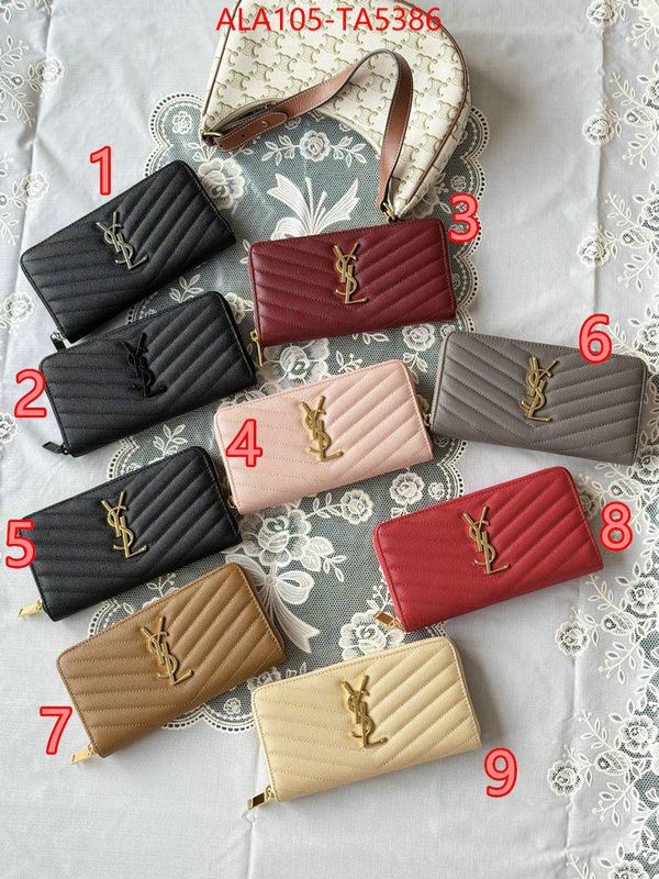 YSL Bags(TOP)-Wallet- customize best quality replica ID: TA5386 $: 105USD,