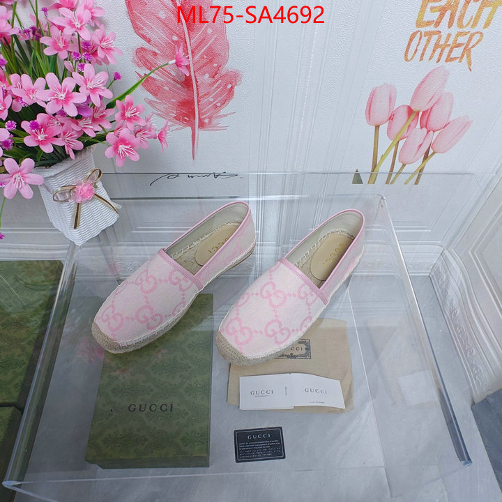 Women Shoes-Gucci aaaaa+ class replica ID: SA4692 $: 75USD