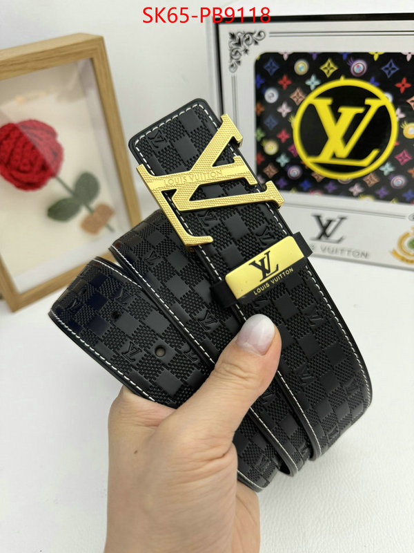 Belts-LV fashion designer ID: PB9118 $: 65USD