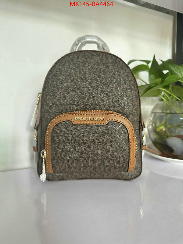 Michael Kors Bags(TOP)-Backpack- top quality fake ID: BA4464 $: 145USD,