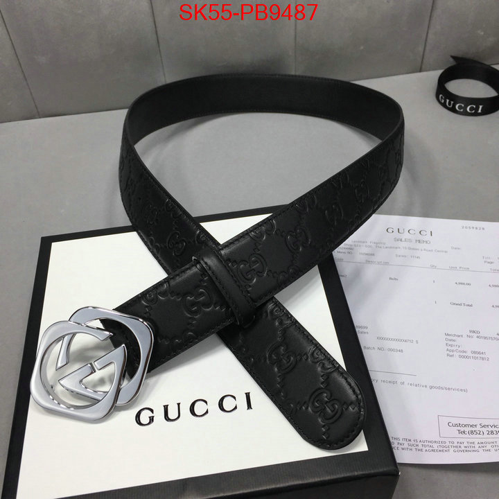 Belts-Gucci top quality fake ID: PB9487 $: 55USD