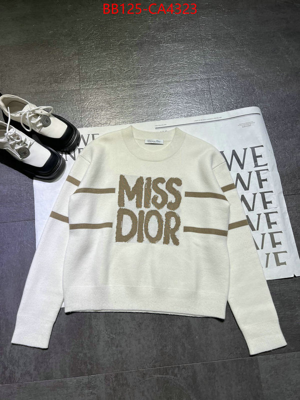 Clothing-Dior designer 1:1 replica ID: CA4323 $: 125USD