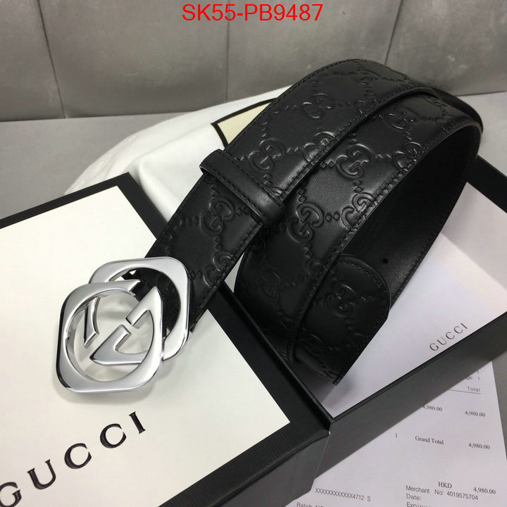 Belts-Gucci top quality fake ID: PB9487 $: 55USD