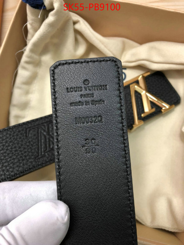 Belts-LV new designer replica ID: PB9100 $: 55USD