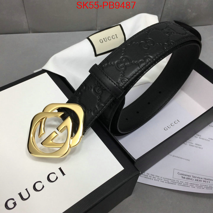 Belts-Gucci top quality fake ID: PB9487 $: 55USD