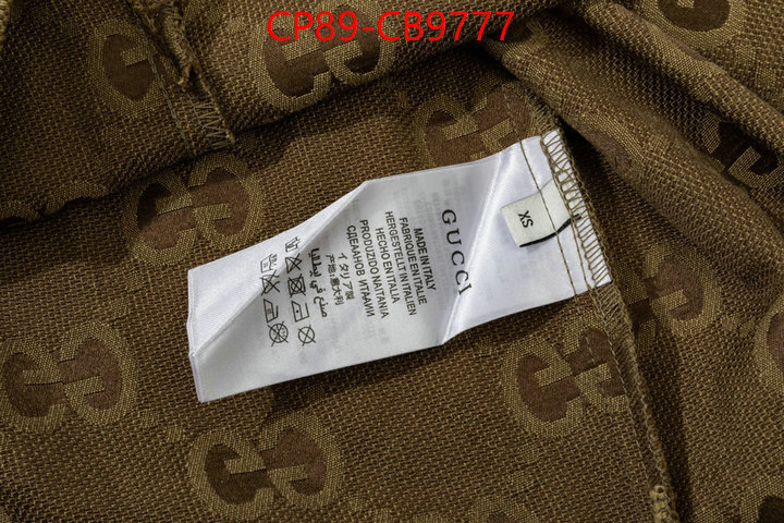 Clothing-Gucci where to buy replicas ID: CB9777 $: 89USD