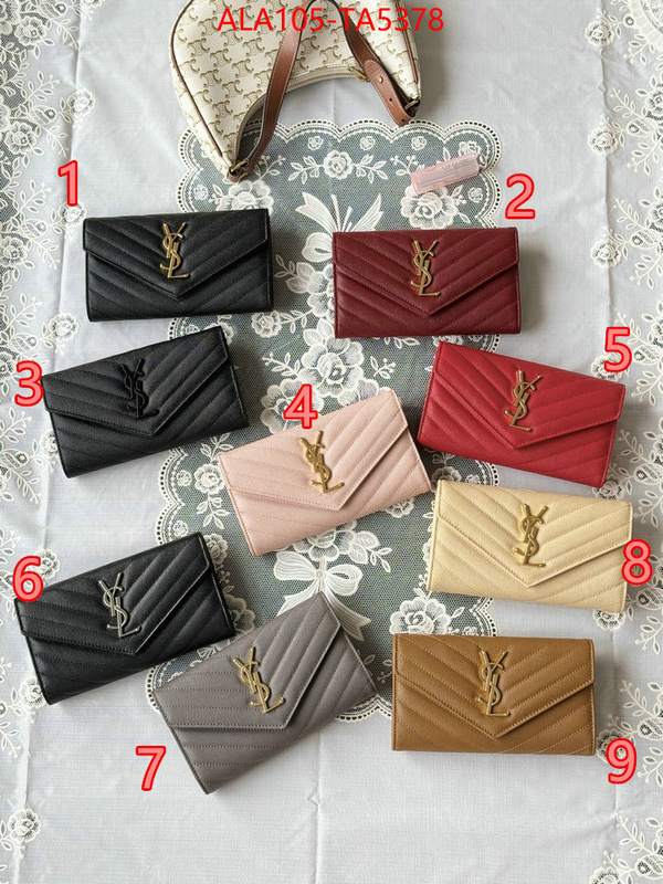 YSL Bags(TOP)-Wallet- best luxury replica ID: TA5378 $: 105USD,