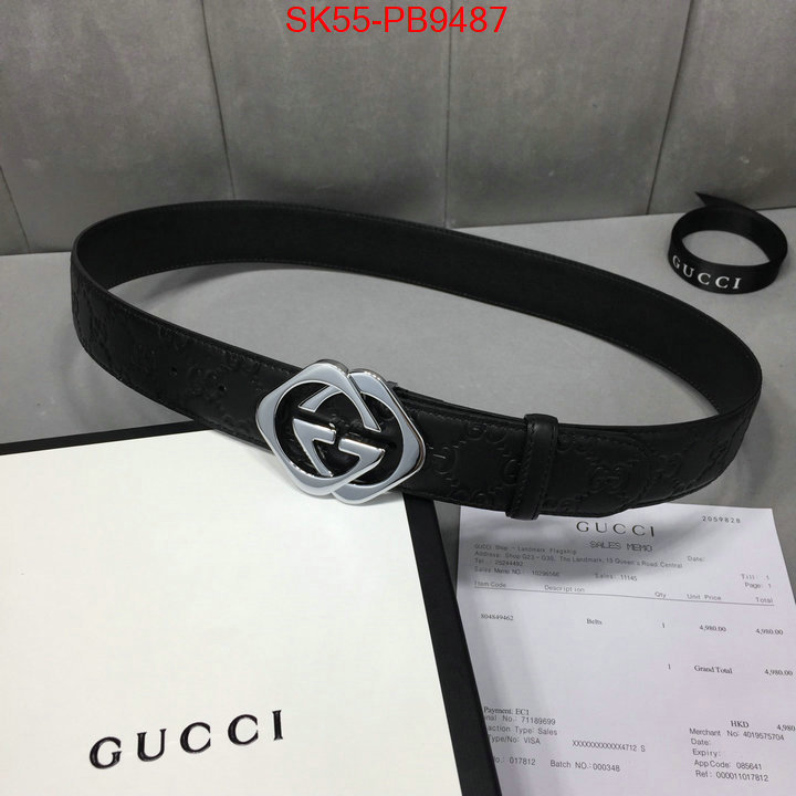 Belts-Gucci top quality fake ID: PB9487 $: 55USD