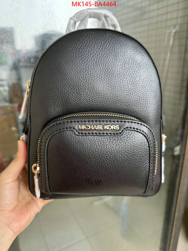 Michael Kors Bags(TOP)-Backpack- top quality fake ID: BA4464 $: 145USD,