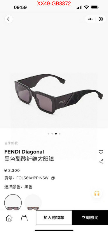 Glasses-Fendi buy sell ID: GB8872 $: 49USD