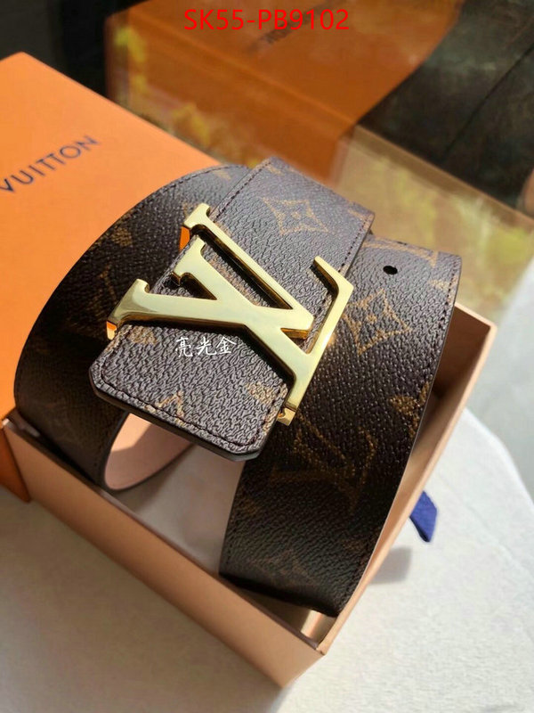 Belts-LV replica aaaaa designer ID: PB9102 $: 55USD