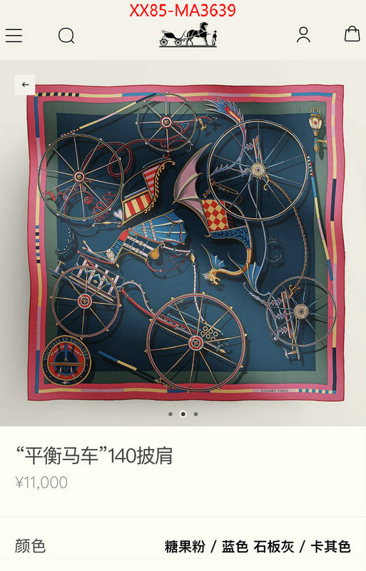 Scarf-Hermes china sale ID: MA3639 $: 85USD