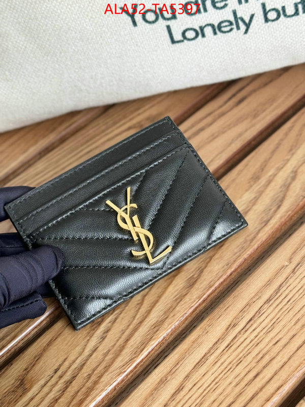 YSL Bags(TOP)-Wallet- mirror copy luxury ID: TA5397 $: 52USD,