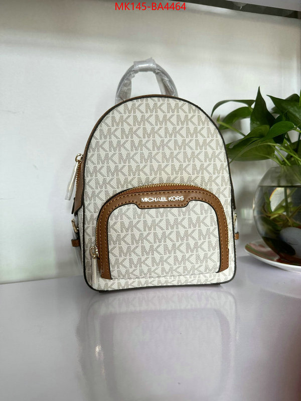 Michael Kors Bags(TOP)-Backpack- top quality fake ID: BA4464 $: 145USD,