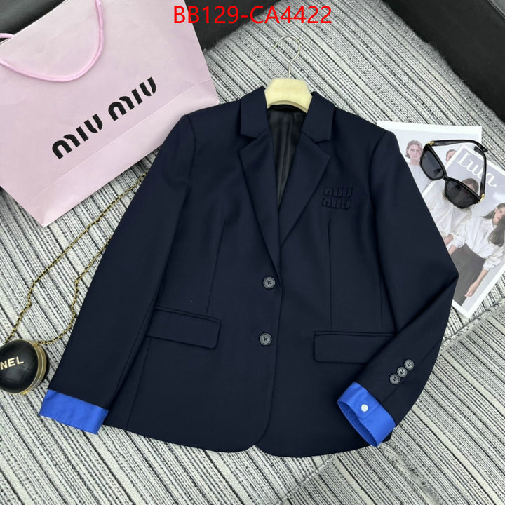 Clothing-MIU MIU fake ID: CA4422 $: 129USD