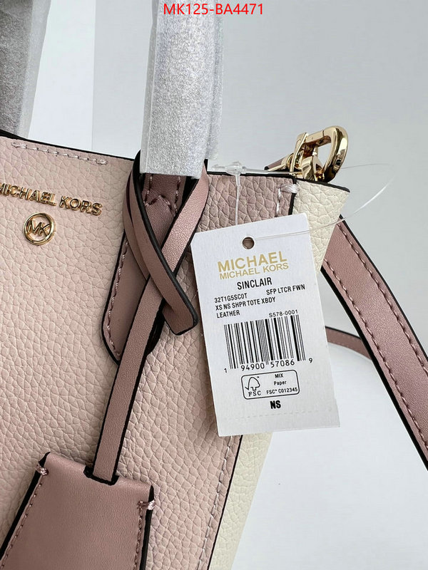 Michael Kors Bags(TOP)-Handbag- best fake ID: BA4471 $: 125USD,