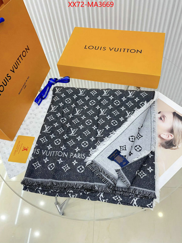 Scarf-LV top quality fake ID: MA3669 $: 72USD