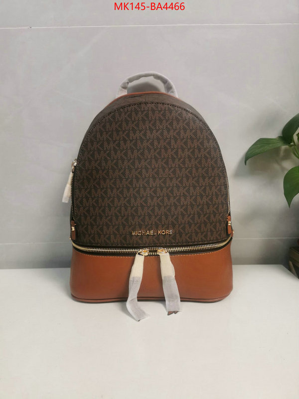 Michael Kors Bags(4A)-Backpack- the highest quality fake ID: BA4466 $: 145USD,