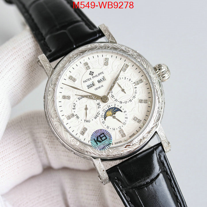 Watch(TOP)-Patek Philippe top quality ID: WB9278 $: 549USD