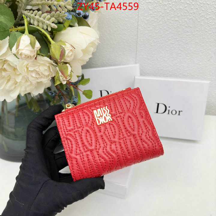 Dior Bags(4A)-Wallet- what is a 1:1 replica ID: TA4559 $: 45USD,